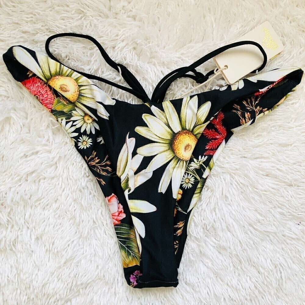 Agua Bendita Womens Egle Moss Bikini Reversible Bottom Large - Picture 7 of 12